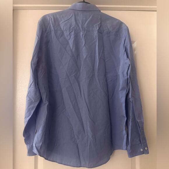 Calvin Klein blue button down shirt size large - Picture 2 of 4